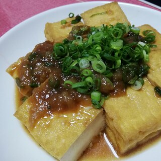 超簡単！厚揚げを使った！焼かない揚げ出し豆腐！